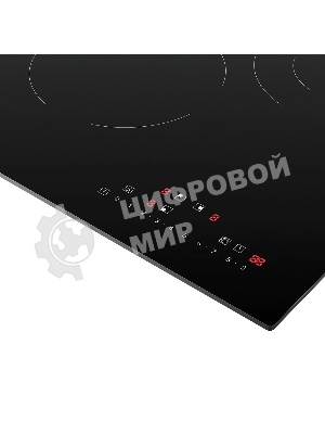 Варочная панель Monsher, Hi-Light, High-Tech, 45 см, 9 уровней мощности, блокировка управления, автоматическое отключение, таймер, слайдерное управление, черный