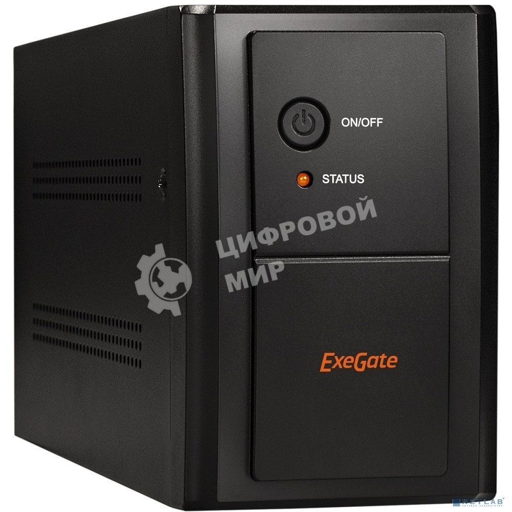 Источник бесперебойного питания ExeGate EP285515RUS SpecialPro UNB-2000.LED.AVR.EURO.RJ.USB 2000VA/1200W, LED, AVR, 4 евророзетки, RJ45/11, USB, Black
