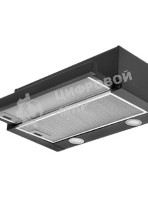 Вытяжка телескопическая HOMSair Flat 60 Glass черный, 60 см, 520 куб. м/ч, 45 дБ
