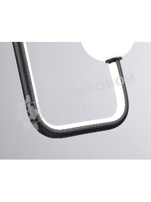 Светильник Ambrella light FL66363 BK черный 19W 4200K 190*80*1000