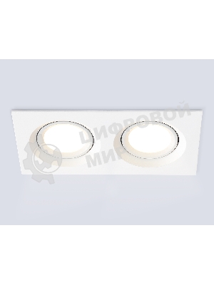 Светильник Ambrella light TN1145/2 WH белый IP44 GU5.3/2 180*95*38
