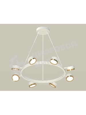 Светильник Ambrella light XB9195152/8 SWH/PYG белый песок/золото желтое полированное GX53 (C9195, N8124)