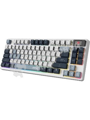 Клавиатура MSI Forge GK600 гибридная, Bluetooth, радиоканал, белый