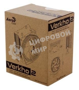 Кулер для процессора AeroCool / Formula Verkho 2 Dual серебристый, 90 мм, алюминий/медь, 2000 об/мин, 25 дБ, 4 pin, 120 Вт, 135 мм