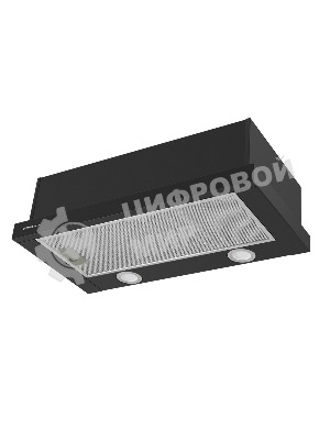 Вытяжка телескопическая HOMSair Flat 60 черный, 60 см, 520 куб. м/ч, 47 дБ