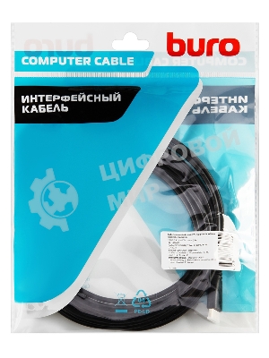 Кабель аудио-видео Buro mini-HDMI (m)/HDMI (m) 5м. черный