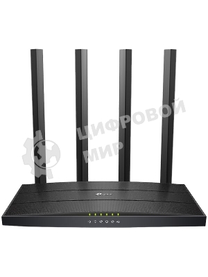 Роутер беспроводной TP-Link Archer C6U AC1200 10/100/1000BASE-TX/4G ready черный