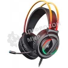 Гарнитура игровая Defender Flame, для компьютера и игровых консолей, накладные, черный [64555]