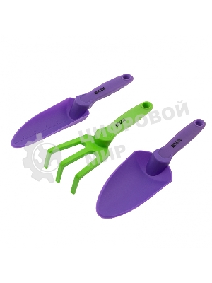 Набор садового инструмента Palisad пластиковый, гелевые рукоятки, 3 предмета, NYLON SOFT