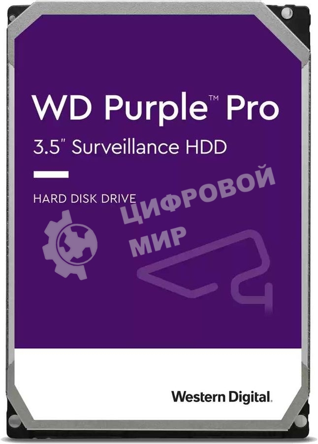 Жесткий диск WD Original SATA-III 10Tb WD101PURP Video Purple Pro (7200rpm) 256Mb 3.5