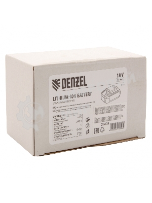 Батарея аккумуляторная Denzel IB-18-4.0, Li-Ion, 18 В, 4,0 А·ч