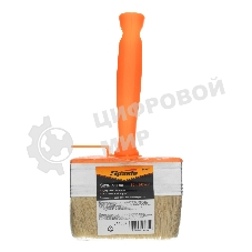 Кисть-ракля Sparta 30х100 мм, натуральная щетина, пластмассовый корпус, пластмассовая рукоятка