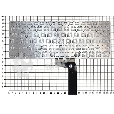 Клавиатура для ноутбука Asus vivobook S14 X411UF черная с подсветкой