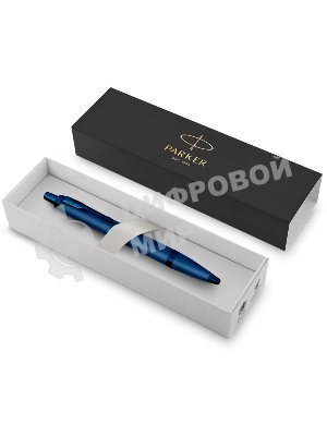 Ручка шариковая Parker IM Monochrome K328 (CW2172966) Blue PVD, M, синие чернила, подарочная коробка