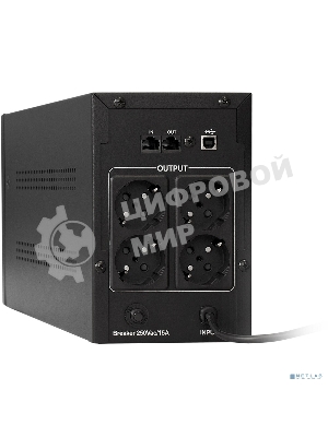 Источник бесперебойного питания ExeGate EP285515RUS SpecialPro UNB-2000.LED.AVR.EURO.RJ.USB 2000VA/1200W, LED, AVR, 4 евророзетки, RJ45/11, USB, Black