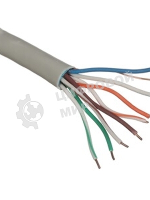 Кабель Cablexpert FPC-5004E-SOL/100, FTP indoor 4x2x0.48, CCA, кат.5е, однож., 100м, box, серый