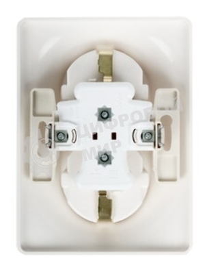 Systeme Electric Glossa Перламутр Розетка 2-ая с/з , 16А (в сборе)