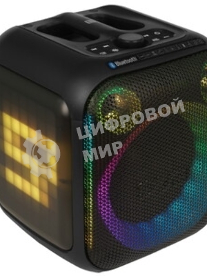 Портативная колонка SVEN PS-880, черный, 1.0, 110 Вт (RMS), Bluetooth, FM, USB, microSD, LED-дисплей, аккумулятор
