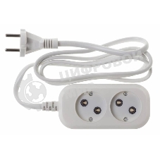 Сетевой удлинитель Buro BU-PSL2.1/W 1.5 м (2 розетки) белый (пакет ПЭ)