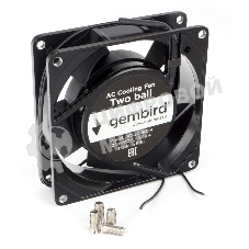 Вентилятор для корпуса Gembird черный, 92 мм, 2400 об/мин, 31.5 дБ, 2 pin