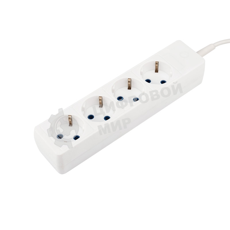 Удлинитель PROconnect 4 гнезда, 5 м, 3х0.75 мм², с/з, белый
