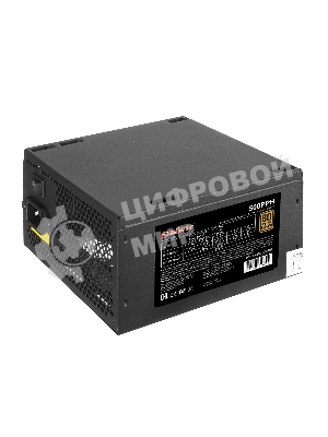 Блок питания ExeGate 500PPH-S-OEM (EX280577RUS-OEM-S), 500Вт, 80 PLUS Bronze, 120мм, черный