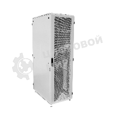 Шкаф телекоммуникационный напольный 42U (600x1000) дверь перф. 2шт, черный