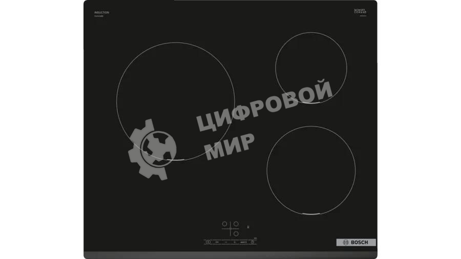 Индукционная варочная панель Bosch PUC631BB5E независимая, конфорок - 3 шт, панель - стеклокерамика, 4.6 кВт