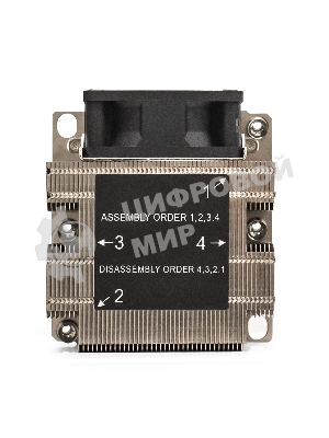 Кулер для процессора ExeGate ESNK-P0068AP4.PWM.2U.3647.Cu серебристый/черный, 60 мм, алюминий/медь, 6800 об/мин, 52 дБ, 4 pin, 205 Вт, 64.5 мм