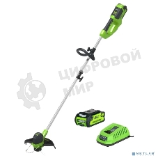 Триммер аккумуляторный GREENWORKS G40LTK4, 40 В, 4 Ач