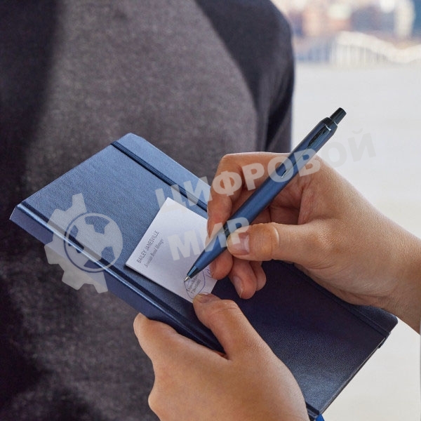 Ручка шариковая Parker IM Monochrome K328 (CW2172966) Blue PVD, M, синие чернила, подарочная коробка