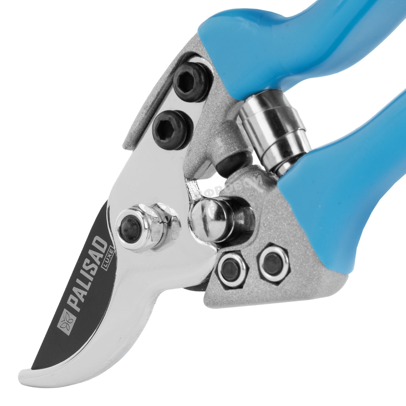 Секатор прямого реза Palisad LUXE 190 мм, алюминиевые обрезиненые рукоятки