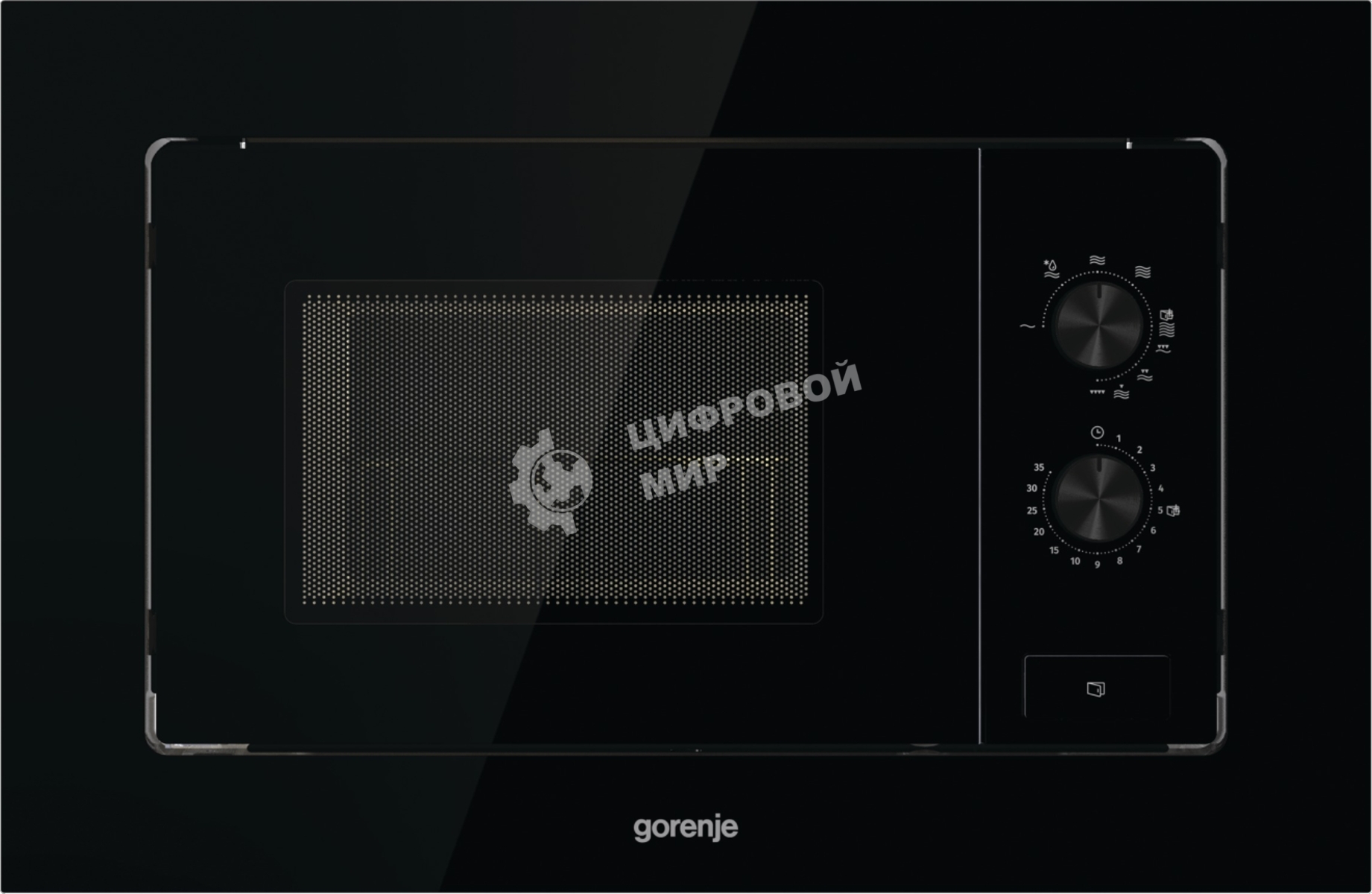 Микроволновая печь Gorenje BM201EG1BG 20 л, 800 Вт, черный (встраиваемая)