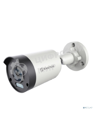 Видеокамера IP уличная Tantos TSi-Pe25FP 2 мегапиксельная с фиксированным объективом и питанием PoE