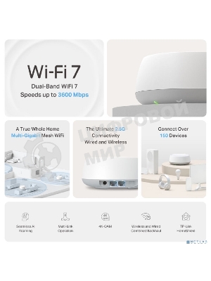 Домашняя Mesh Wi-Fi система TP-Link Deco BE25(2-pack)