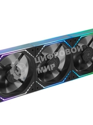 Кулер для корпуса Thermalright TL-M12QR Reverse (124x120x25mm, 4-pin PWM, ARGB, 47.6CFM, 23.2dBA, 1500RPM, черный)