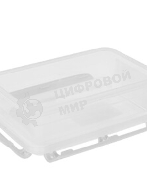 Контейнер для продуктов Plast Team PT104310024 БЕРГЕН герметичный с защелками 0,8л пепельный жемчуг