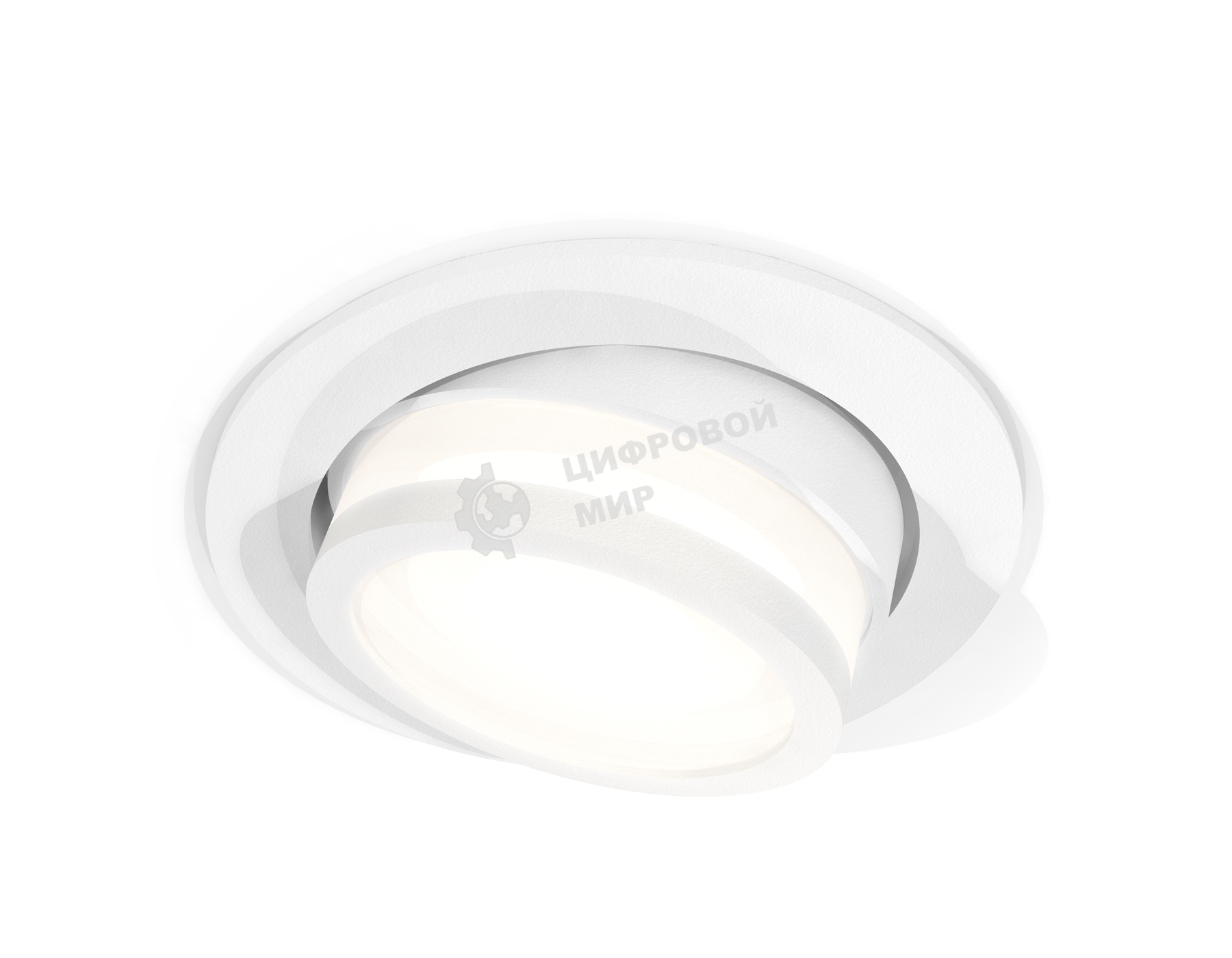 Комплект встраиваемого поворотного светильника Ambrella light XC7651081 SWH/FR белый песок/белый матовый MR16 GU5.3 (C7651, N7120)