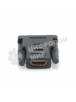 Переходник Cablexpert HDMI-DVI 19F/19M золотые разъемы, пакет, черный