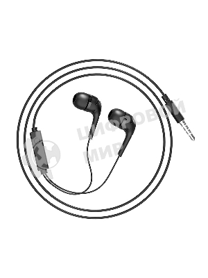 Проводные наушники Hoco M40 черный, внутриканальные, Jack 3.5 мм