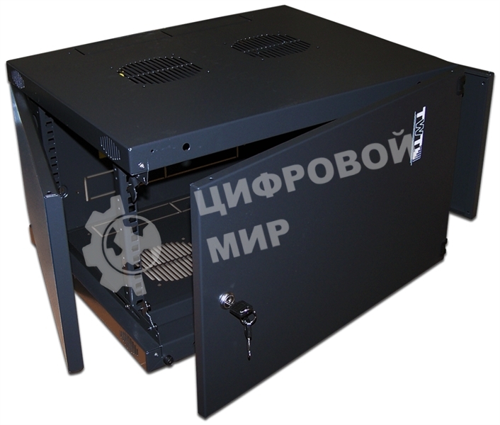 Шкаф настенный Next, 9U 550x450, металлическая дверь, черный