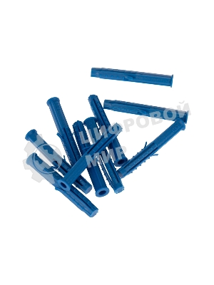 Дюбель распорный Kranz 6х50, синий, пакет (50 шт./уп.)