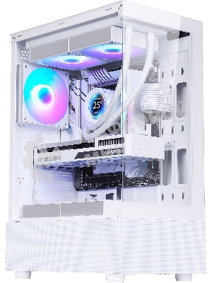 Компьютерный корпус AeroCool/Formula Crystal Z1 белый без БП ATX 2xUSB 2.0 1xUSB 3.0 audio bott PSU
