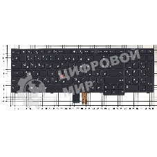 Клавиатура для ноутбука Lenovo Thinkpad Edge E550 E550C E555 E560 E565 черная с подсветкой
