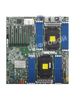 Материнская плата Supermicro MBD-X13DAI-T-B, сокет LGA4677, Intel C741, DDR5, 16xDDR5, 5xPCIe 5.0 x16, 2xM.2, 2xSATA, E-ATX
