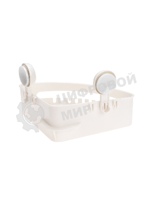 Полка для ванной комнаты HALSA HLS-F-104W на вакуумной присоске, угловая