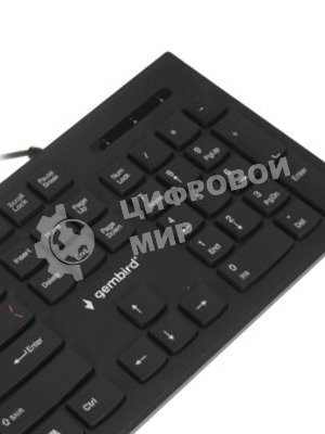 Комплект клавиатура+мышь Gembird KBS-9050L проводной, USB, 1000 DPI, чёрный