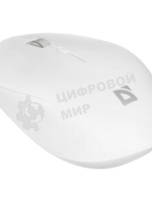 Мышь беспроводная Defender Velvet MB-406 белый, 1600 dpi, радиоканал, Bluetooth, USB, кнопки - 4