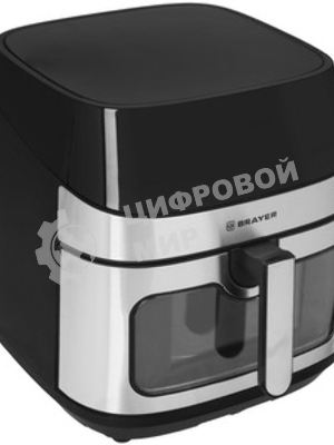 Аэрогриль Brayer 2044BR черный, 2200 Вт, 8 л, сенсор, 10 программ