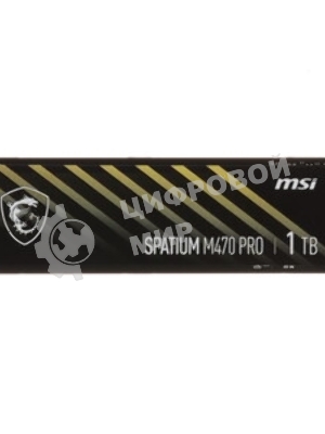 Накопитель SSD MSI M.2 2280 1Tb SPATIUM M470 PRO Client SSD S78-440L0J0-P83, PCIe Gen4x4 with NVMe